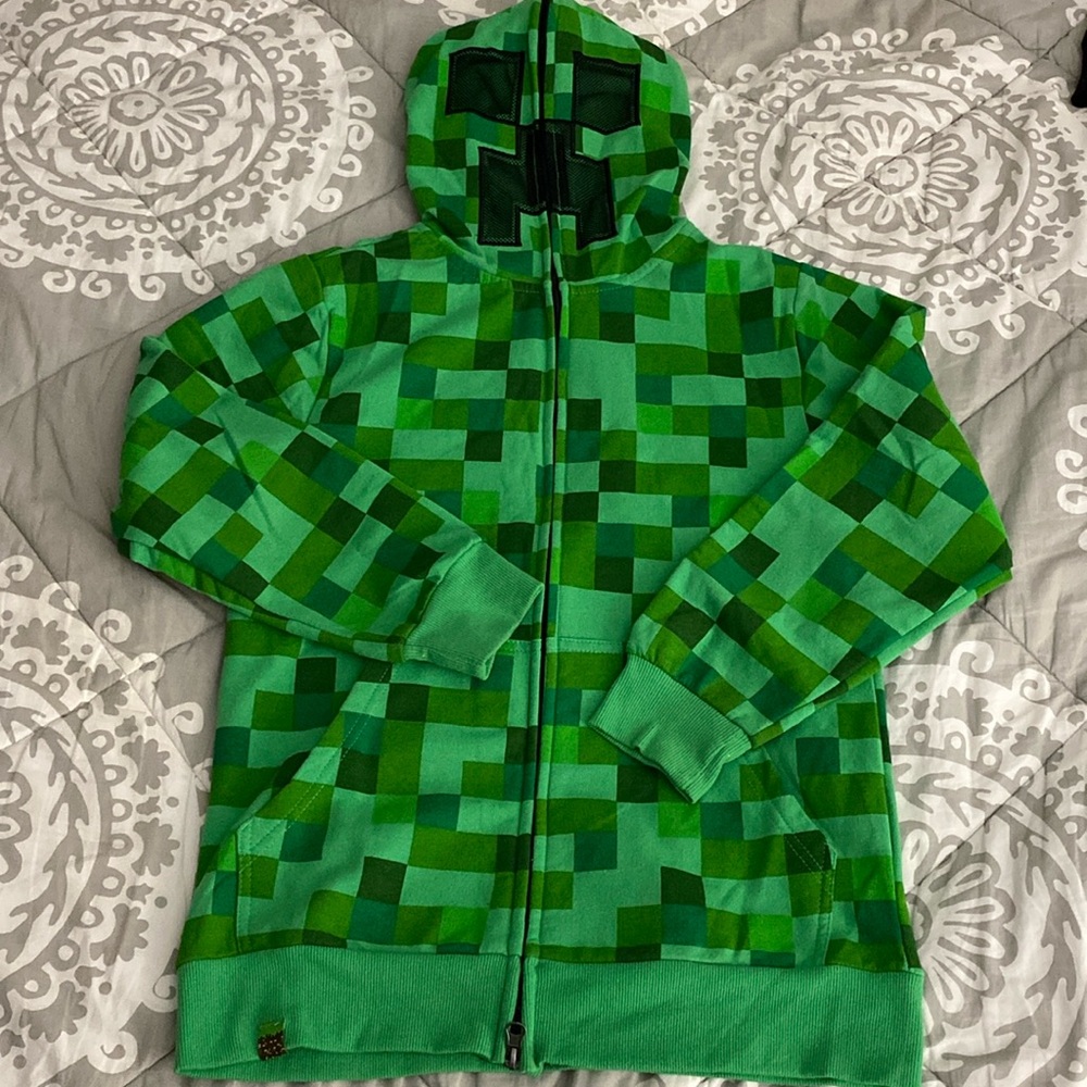 NWOT Boys Minecraft Hoodie Size L